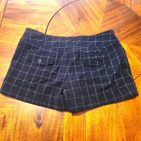 Maurices Black Shorts with White Stripes Size 9/10 - Picture 3 of 7
